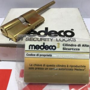 CILINDRO A PROFILO EUROPEO mm 30-30 CON CODOLO CON N. 3 CHIAVI E TESSERINO