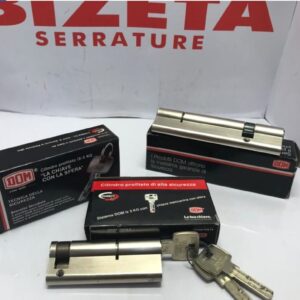 CILINDRO DI SICUREZZA A PROFILO EUROPEO mm 35-55 con n. 3 chiavi + tesserino