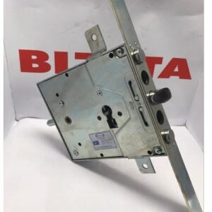 SERRATURA A CILINDRO EUROPEO AD INFILARE 3 MANDATE TRIPLICE SINISTRA CHIAVISTELLI E SCROCCO ALLUNGATI + 5 mm