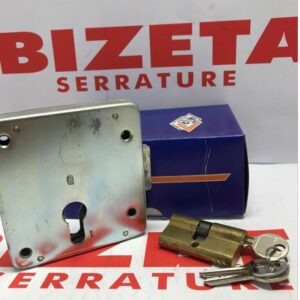 SERRATURA DA APPLICARE 2 MANDATE REVERSIBILE A PROFILO EUROPEO