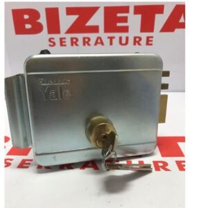 SERRATURA DA APPLICARE ELETTRICA DOPPIO CILINDRO PER CANCELLI entrata 80