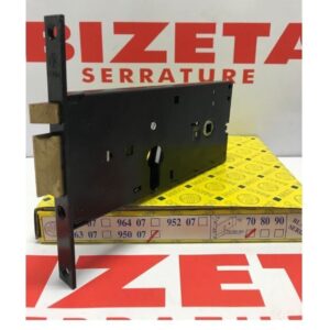 SERRATURA INFILARE ELETTRICA A FASCIA SCROCCO E PISTONE DI RICARICA REVERSIBILE CILINDRO A PROFILO EUROPEO entrata mm 70