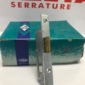SERRATURA INFILARE PER MONTANTI SOLO SCROCCO A CILINDRO OVALE FRONTALE mm 16