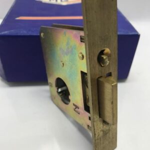SERRATURA INFILARE PER PORTE VETRO SOLO SCROCCO REVERSIBILE CON CILINDRO SFILABILE frontale mm 20 entrata mm 42
