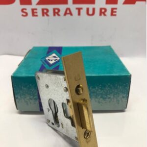 SERRATURA INFILARE PER PORTE VETRO SOLO SCROCCO REVERSIBILE frontale mm 20 entrata mm 42